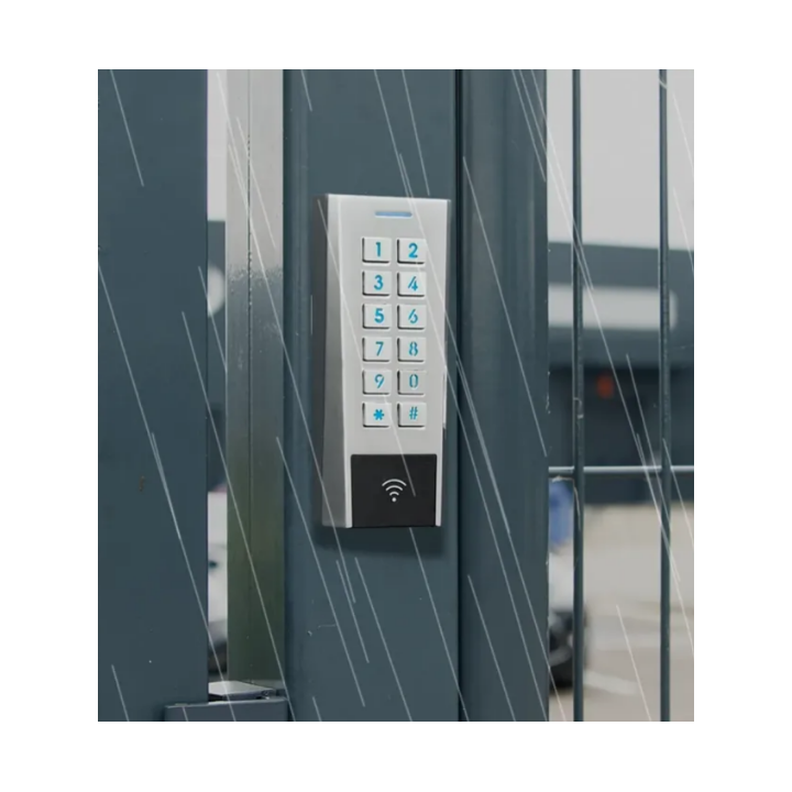 Clavier/Lect. Rfid Axk4 Métal Ip66 13.56 Mhz Ms 12/24V Ac/Dc 999U 2R S0 Elec. D.