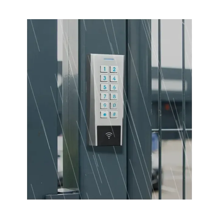 Clavier/Lect. Rfid Axk4 Métal Ip66 13.56 Mhz Ms 12/24V Ac/Dc 999U 2R S0 Elec. D.