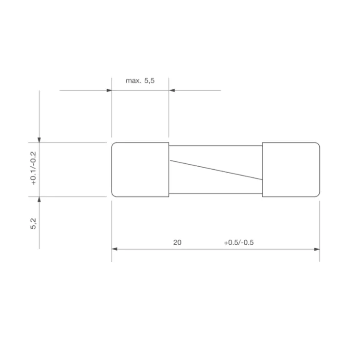Fusibles Verre 5 X 20 Mm 8A / 250V Ac Fusion Temporisé T - Lot De 10 Pc