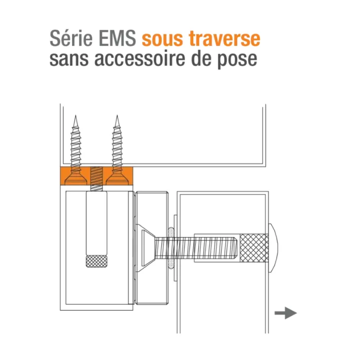 Ventouse Em Applique 300 Lbs 12/24V Dc Contact Hall / Led - Nf S 61-937