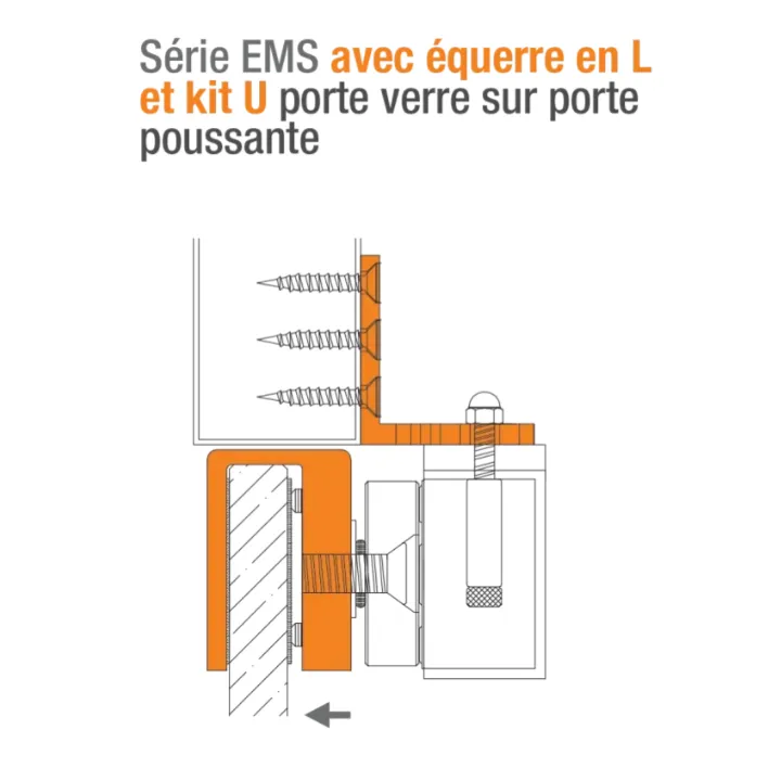 Ventouse Em Applique 300 Lbs 12/24V Dc Contact Hall / Led - Nf S 61-937