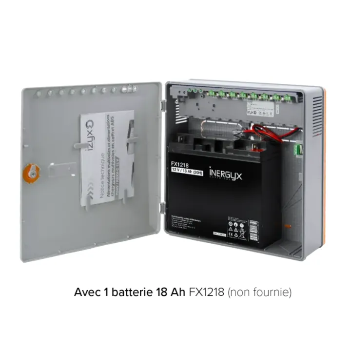 Alimentation Chargeur Rsxv-C 4 Voies 230V Ac / 12V Dc (13,8V) / 8A - 271 X 265 X 103 Mm