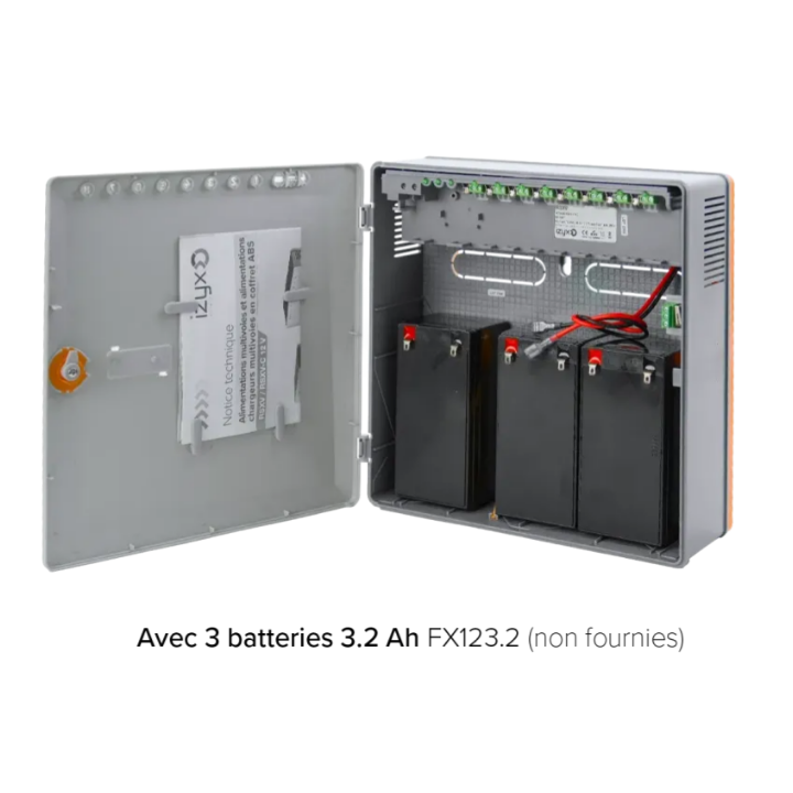 Alimentation Chargeur Rsxv-C 4 Voies 230V Ac / 12V Dc (13,8V) / 8A - 271 X 265 X 103 Mm