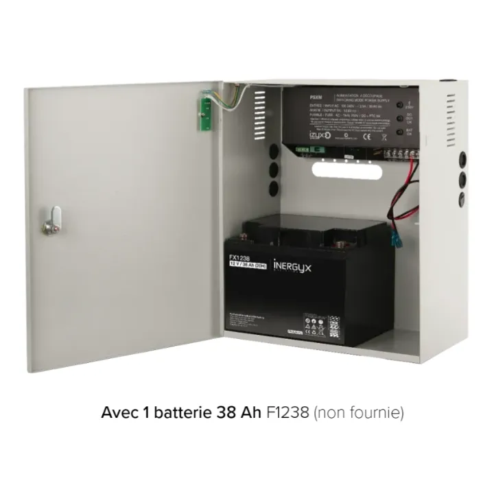 ALIMENTATION CHARGEUR 230V AC/12V DC/10A EN COFFRET METAL