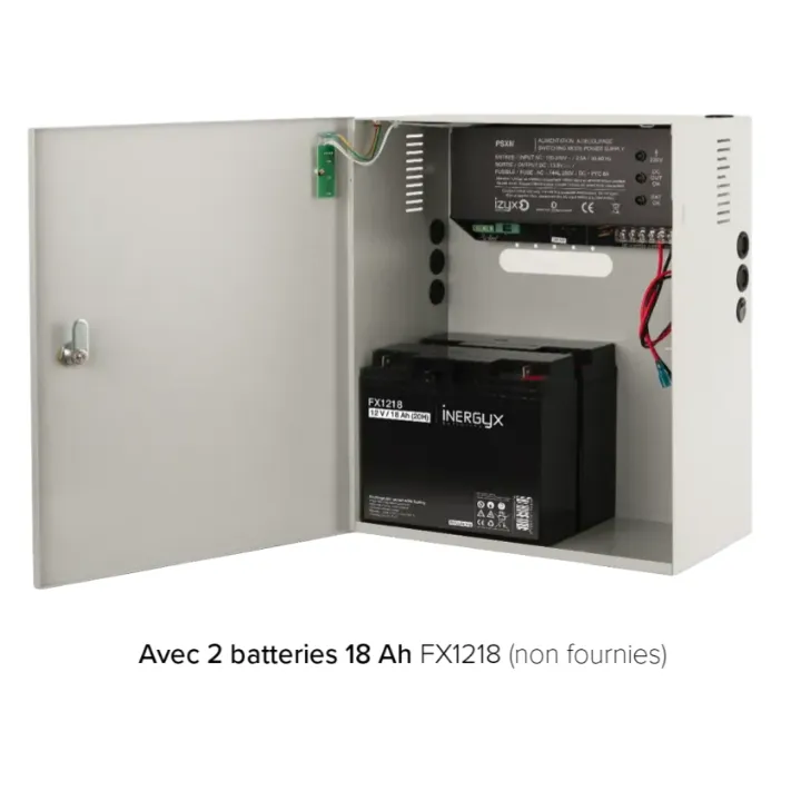 ALIMENTATION CHARGEUR 230V AC/12V DC/10A EN COFFRET METAL