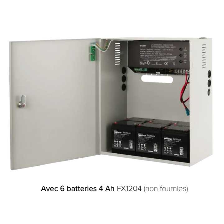 ALIMENTATION CHARGEUR 230V AC/12V DC/10A EN COFFRET METAL