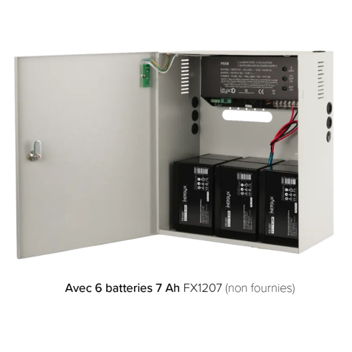 ALIMENTATION CHARGEUR 230V AC/12V DC/10A EN COFFRET METAL