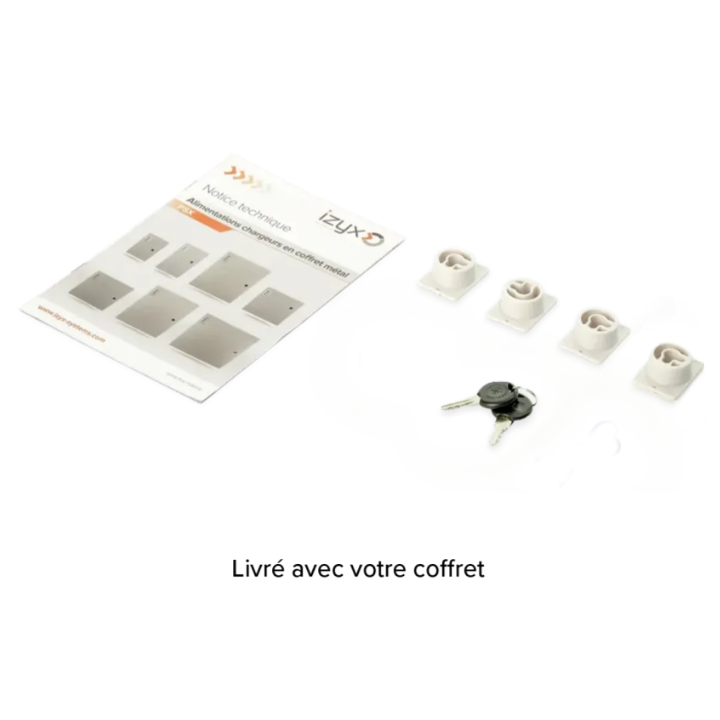 ALIMENTATION CHARGEUR 230V AC/12V DC/10A EN COFFRET METAL