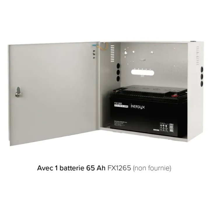 COFFRET METAL 420 X 390 X 182 MM AVEC SERRURE A CLE