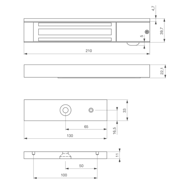 VENTOUSE EM APPLIQUE 300 LBS 12/24V DC NF S 61-937