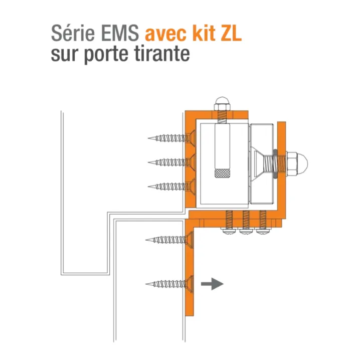 Kit Z ajustable et L pour ventouses EM série EMS300