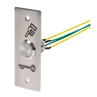 Bouton Poussoir Inox A/V 4 Fils+Plaque