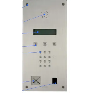 12 Touches + Carte + Membrane Pour  Db Alu