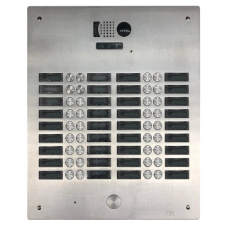 V83/436 PLAQUE FVIDEO 2 VOICE 36BP 4 RANGEES CHAMPAGNE