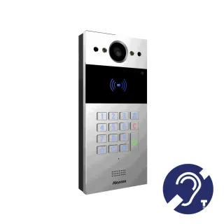 Interphone Vidéo Sip+Clavier Et Lect De Carte Rf Boucle Magnétus