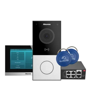Pack Villa Intégrant Un Portier Vidéo E12 Avec Caméra 2Mp, Un M