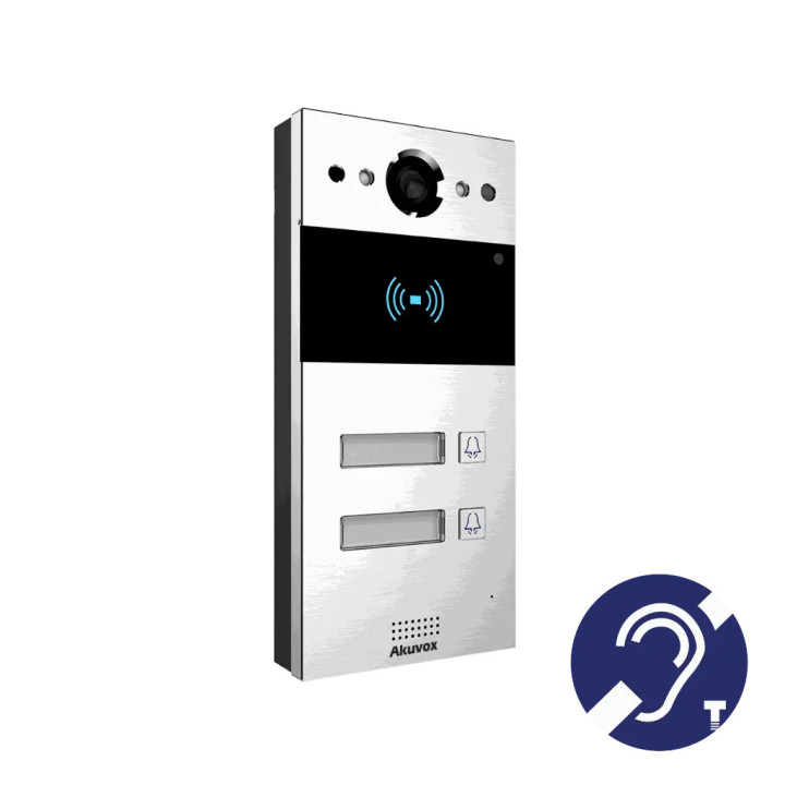 Interphone Vidéo Compact Sip+2 Bouton Et Boucle Magnétique Vidéo