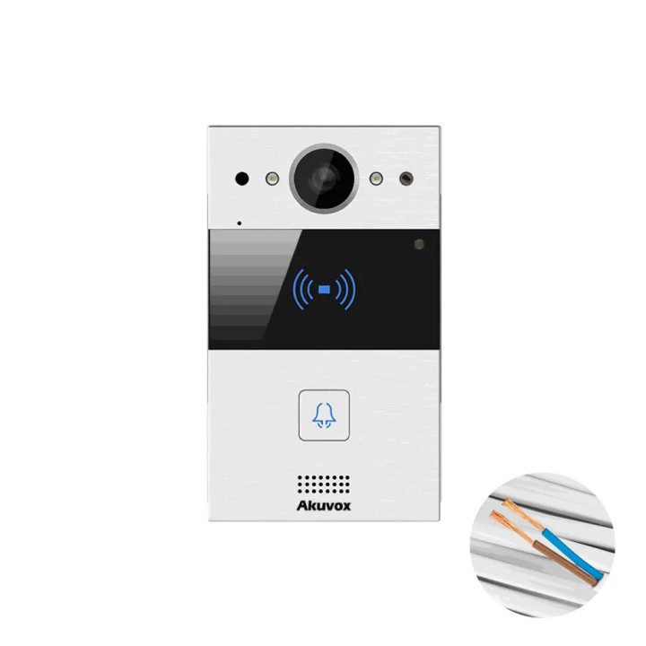 Pack Villa Intégrant Un Portier 2 Fil Sip Vidéo R20A-2 Avec Caméra