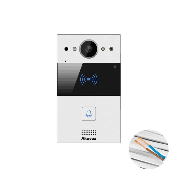 Pack Villa Intégrant Un Portier 2 Fil Sip Vidéo R20A-2 Avec Caméra