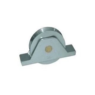 Roue D 120 Avec Support - 1 R - Gorge Ronde-16 Mm