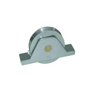 Roue D 120 Avec Support - 1 R - Gorge Ronde-16 Mm
