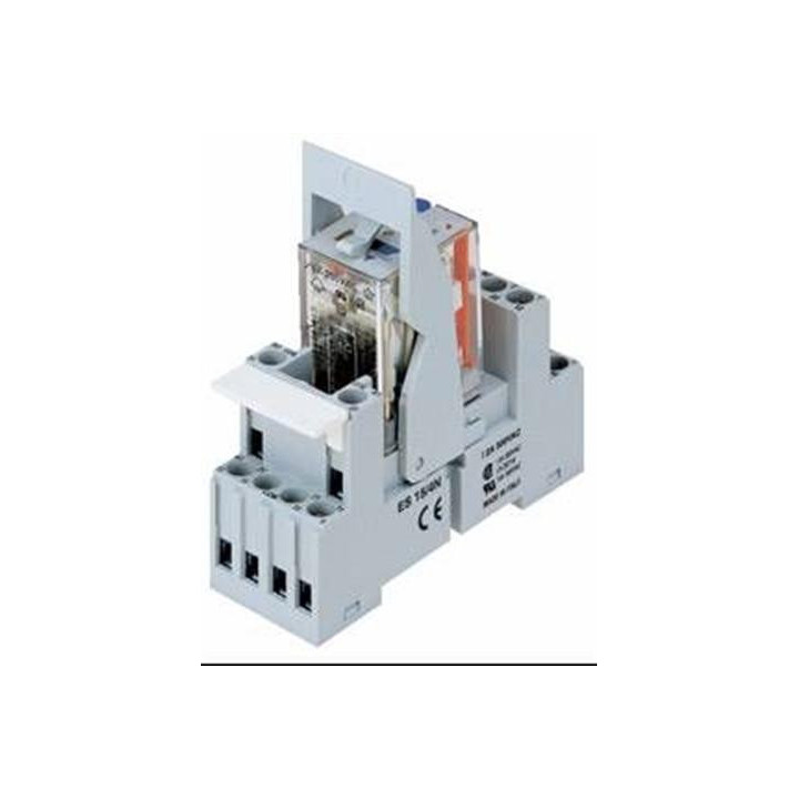 Relai 12 Vcc 4 Rt Avec Socle Din A Visser