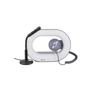 Boucle De Guichet Portable Sur Batterie+Combiné, Micro Col De Cy
