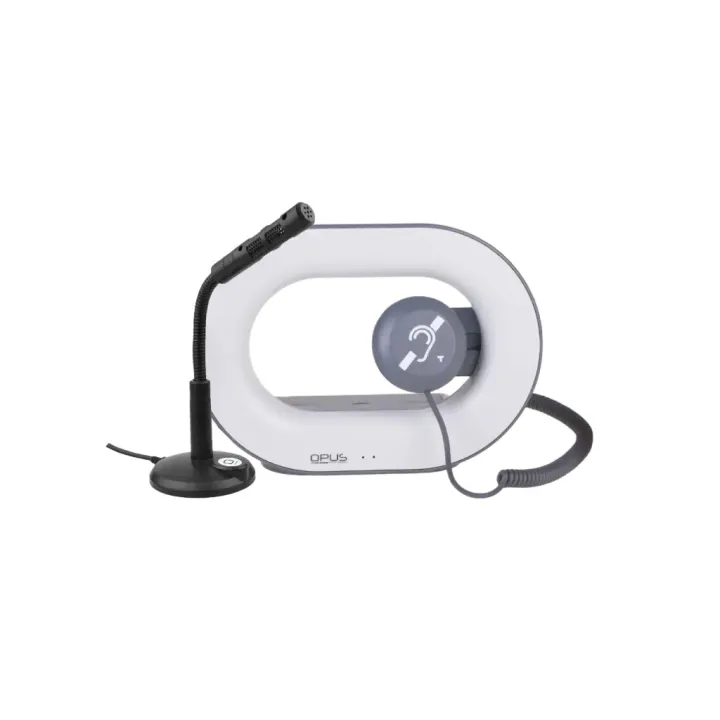 Boucle De Guichet Portable Sur Batterie+Combiné, Micro Col De Cy