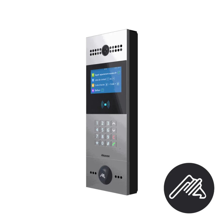 VISIOPHONE DEFILEMENT+EMPLACEMENT VIGIK T25 + CODE CAM 2MP 116°.