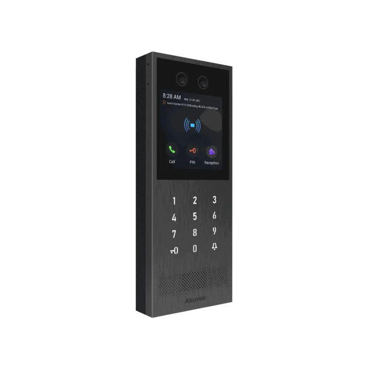 Interphone Vidéo Android Sip Écran 4'S 1080P, Ik10, Clavier Numér