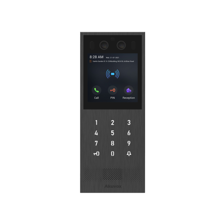 Interphone Vidéo Android Sip Écran 4'S 1080P, Ik10, Clavier Numér