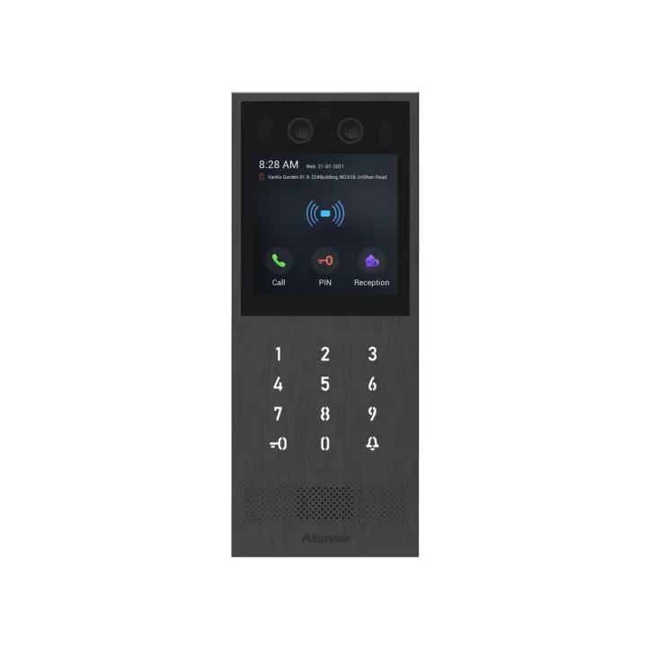 Interphone Vidéo Android Sip Écran 4'S 1080P, Ik10, Clavier Numér