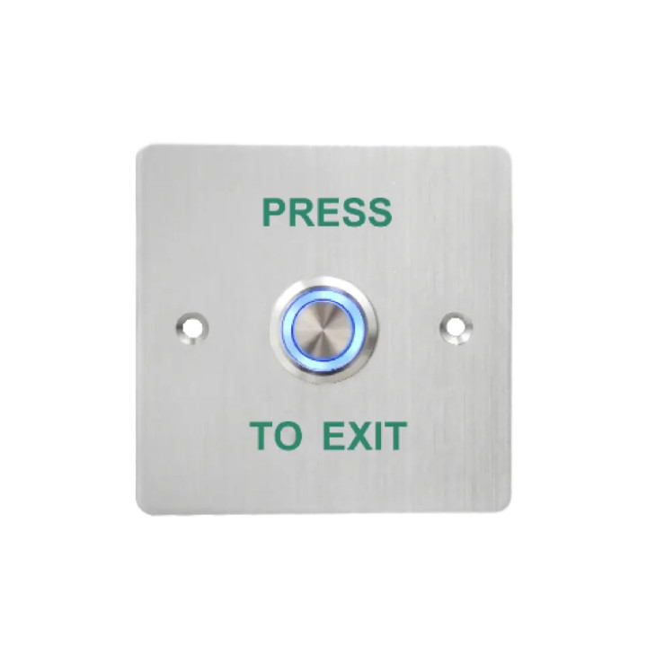 Bouton De Sortie Avec Led Sur Plaque Inox 86