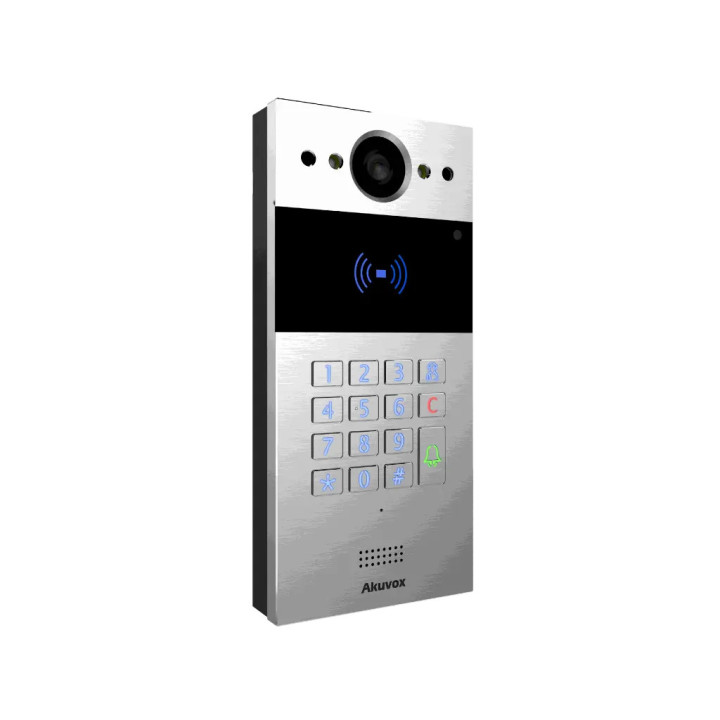 Interphone Vidéo 4G Avec Clavier Et Lecteur De Carte Rf Caméra 2 Mp