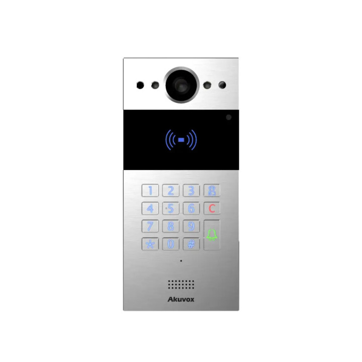 Interphone Vidéo 4G Avec Clavier Et Lecteur De Carte Rf Caméra 2 Mp