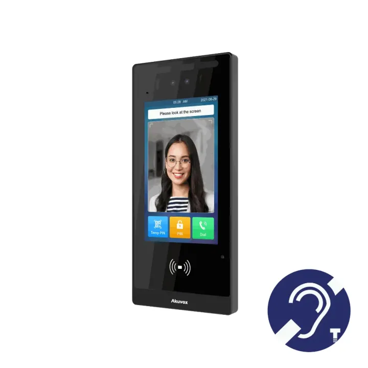 VISIOPHONE IP BIM TACTILE 7'+CLAV CODE CAM 2MP 116° LECT QR C
