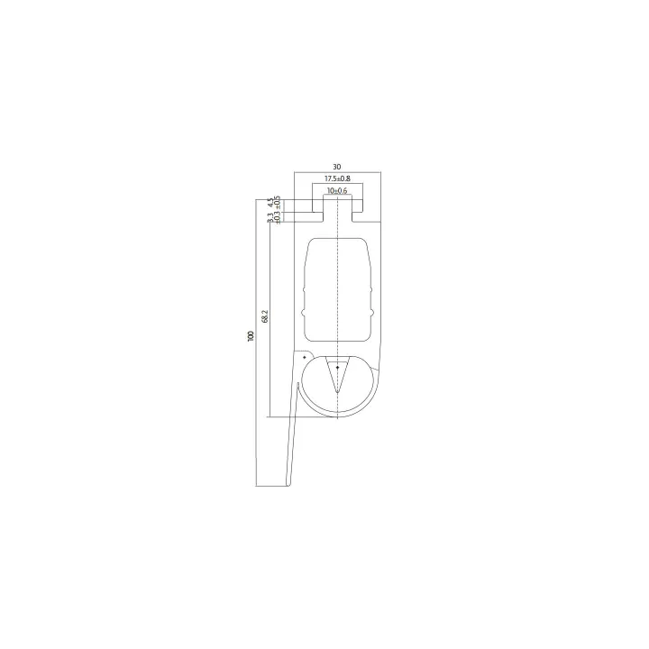Flex-Contact+Bavette Sksl105-Bord Palpeur Conducteur Hauteur 105Mm Avec Bavette