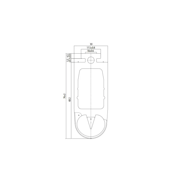 Flex-Contact Sks 76-Bord Palpeur Conducteur Hauteur 76Mm