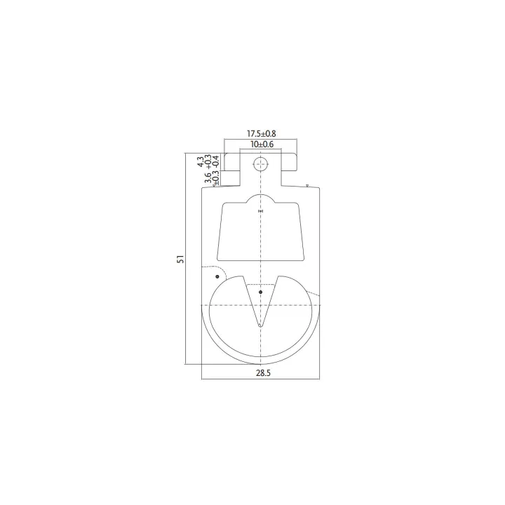 FLEX-CONTACT SKS 51-Bord palpeur conducteur hauteur 51mm