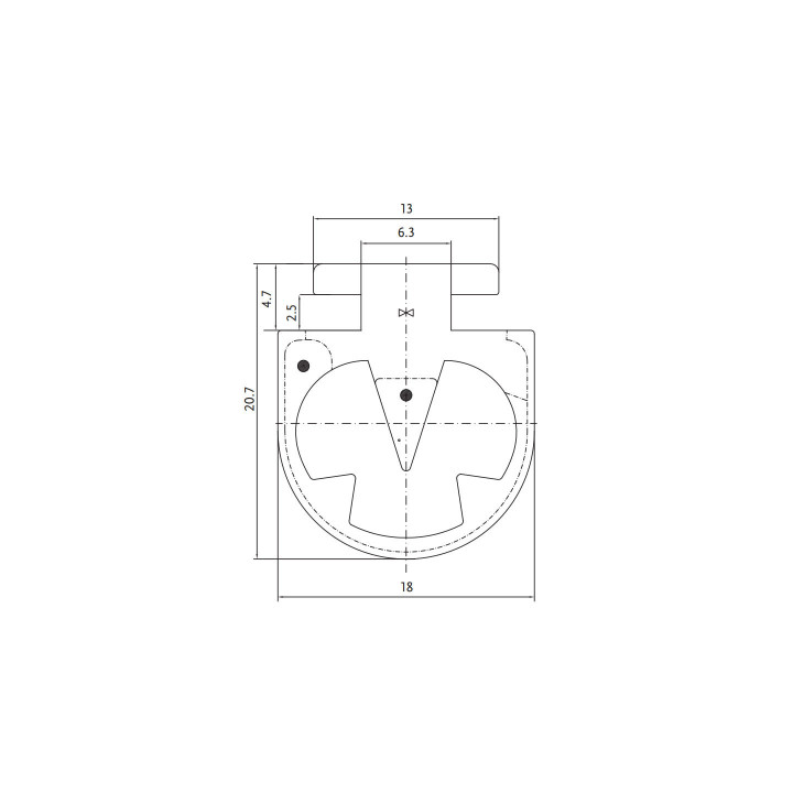 FLEX-CONTACT SKS 20-Bord palpeur conducteur hauteur 20mm