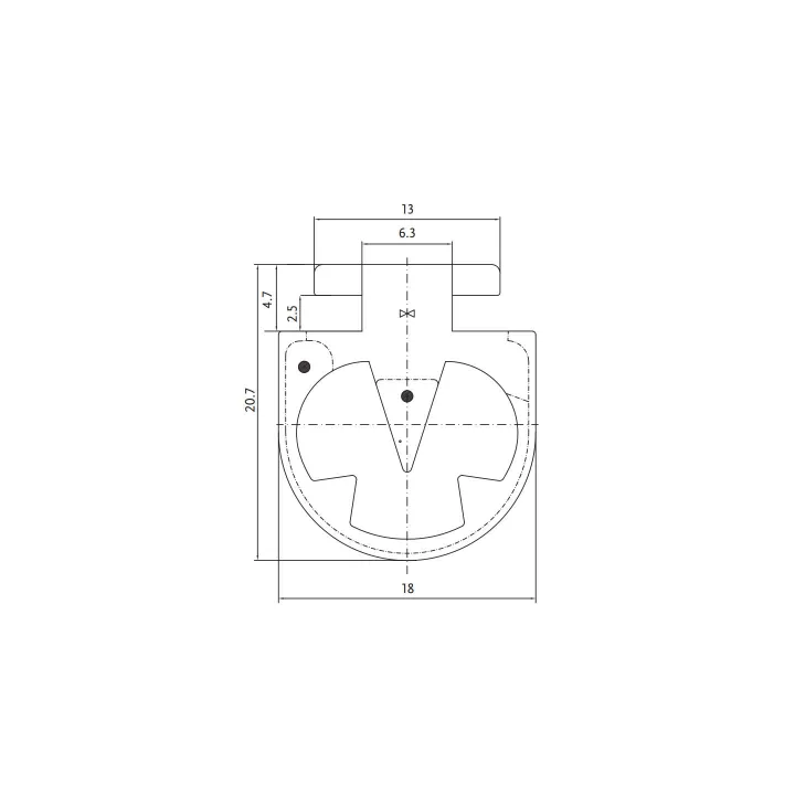 FLEX-CONTACT SKS 20-Bord palpeur conducteur hauteur 20mm