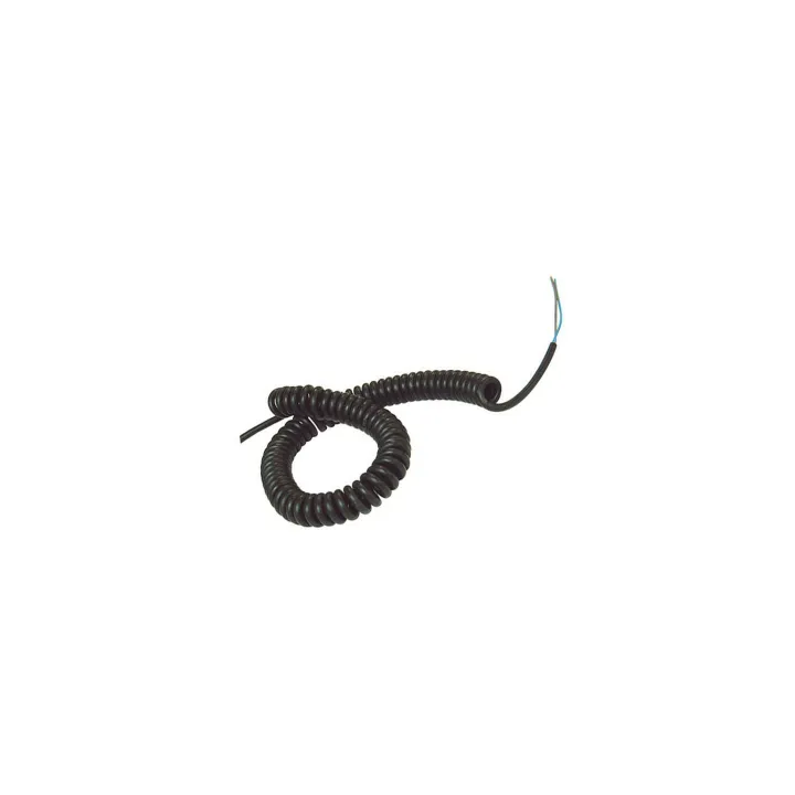 Cordon spirale 2 conducteurs 0.75mm² -longueur developpée 4.50m
