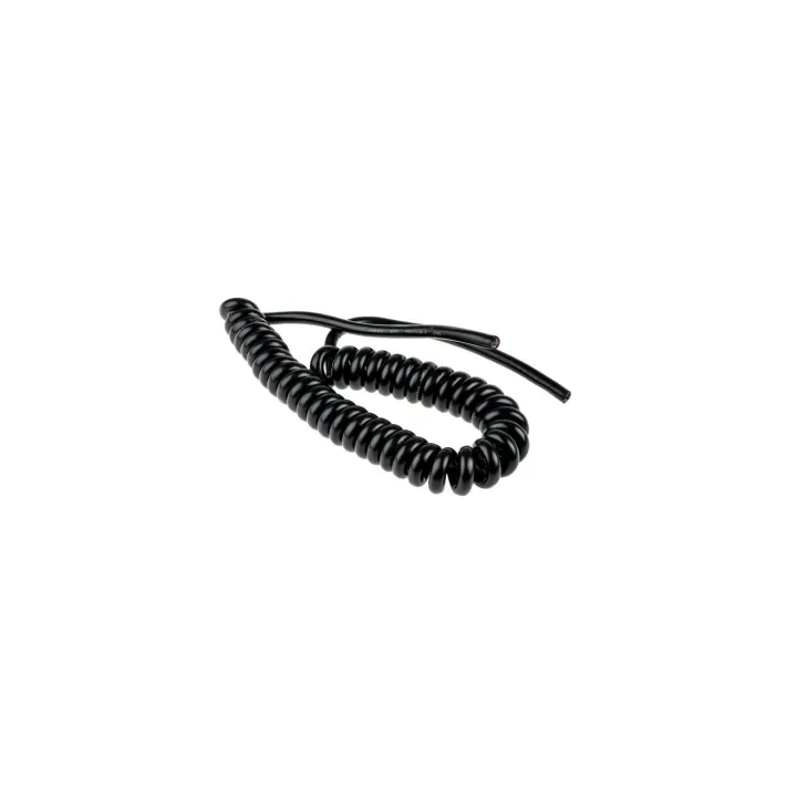Cordon spirale 4 conducteurs 0.75mm² -longueur developpée 3.5m