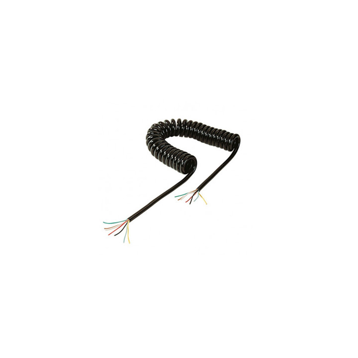 Cordon spirale 7 conducteurs 1mm² -longueur developpée 3m