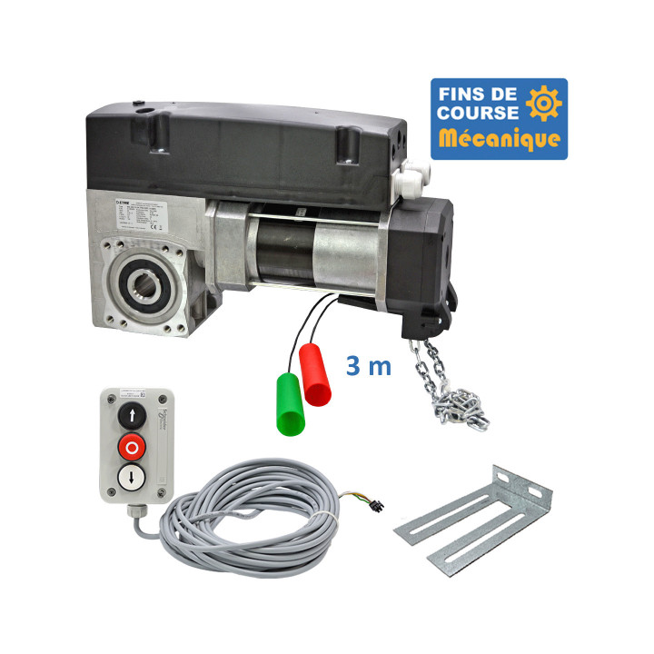 SAI 400CH 24TRS 3M + 3BP 10M +CONSOLE MSC 210-Opérateur de porte sectionnelle max:400kgs, monophasé
