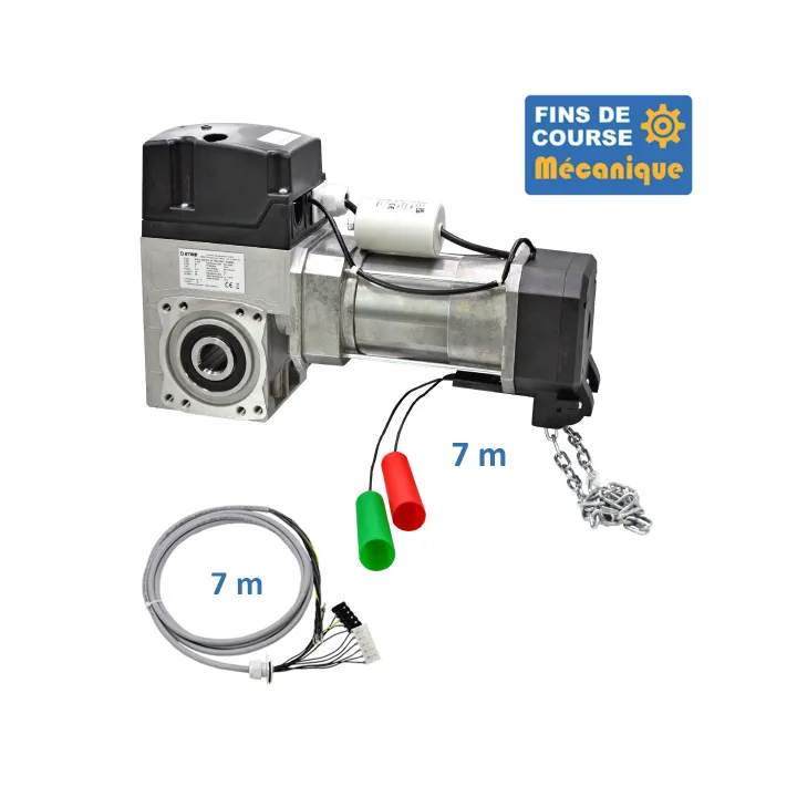SACL 400CH 24TRS 7M-Opérateur de porte sectionnelle max:400kgs, 230V, secours par treuil