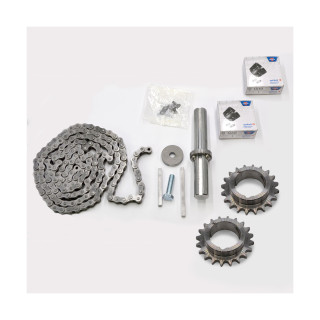 Kit de transmission par chaîne au pas de 12,7, rapport 2/3, pour moteur et arbre 25,4mm