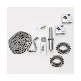 Kit de transmission par chaîne au pas de 12,7, rapport 2/3, pour moteur et arbre 25,4mm