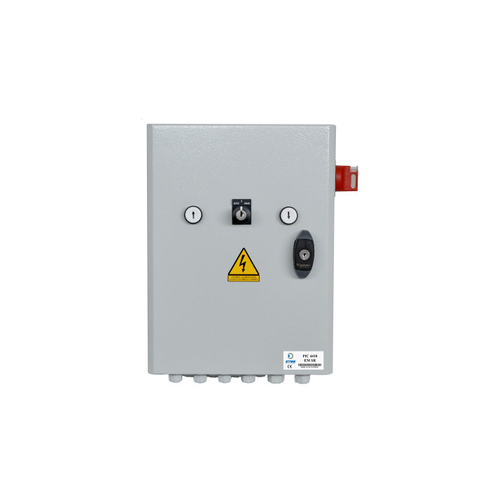 PIC 4410E MSR-Electronique de commande en armoire métallique avec boutonnerie (4 accessoires) et disjoncteur pour 1 moteur