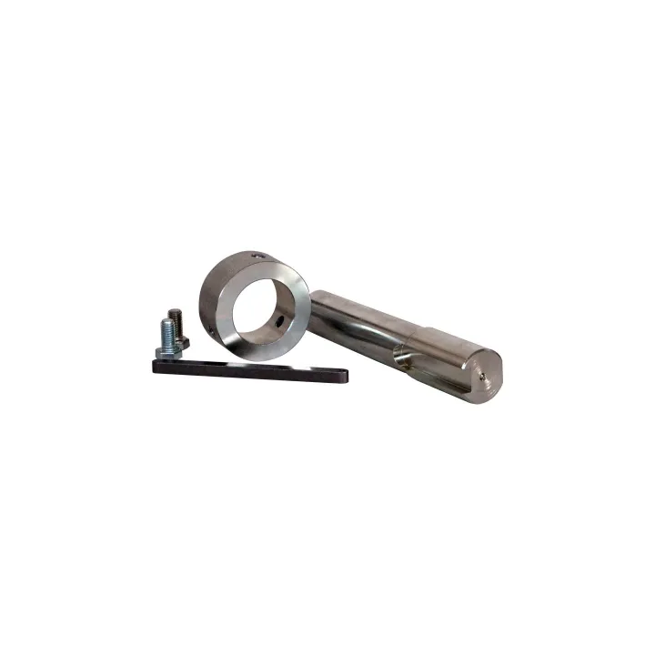 Adapteur rond 28,5mm avec bague pour montage d'un motoréducteur d'axe creux 25,4mm sur arbre de porte creux